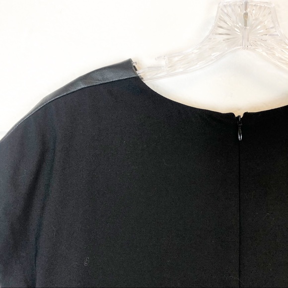 Club Monaco Black Wool Drop Waist Dress 2 - Picture 6 of 8